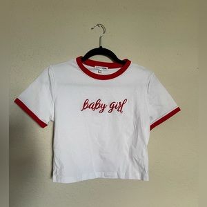 Cropped “Baby Girl” T-Shirt
